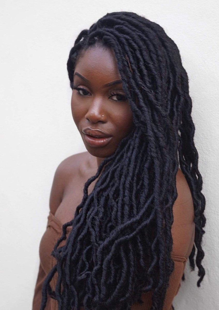 'Classic' Crochet Faux Locs; Long Goddess Locs in Black and Ombré ...