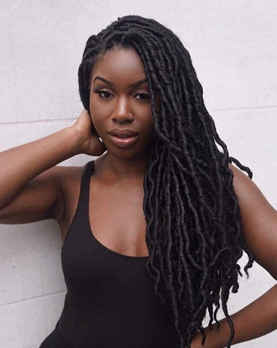 'Classic' Crochet Faux Locs; Long Goddess Locs in Black and Ombré ...